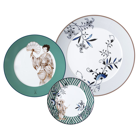 set 3 plates Noble Chinese